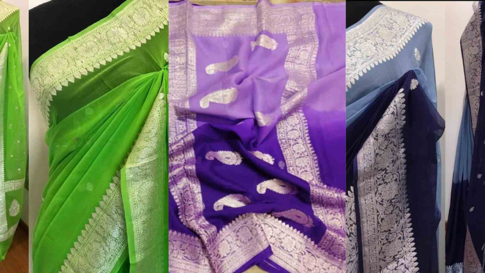 Pure Handloom Khaddi Chiffon: Unveiling the Timeless Elegance of Banaras Weaving