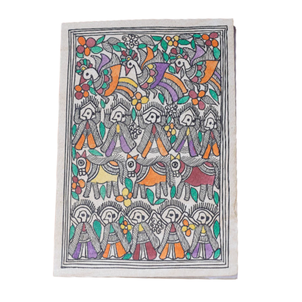 Madhubani Handpainted Greeting Cards ( 8*5 * 5.5 in )