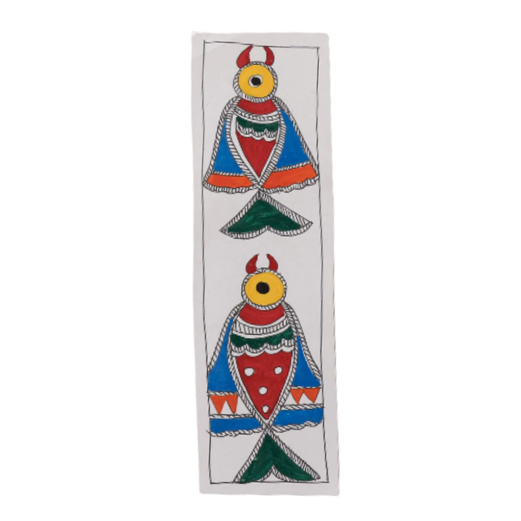 Madhubani Handpainted Bookmarks ( 7.5 * 2 inc )
