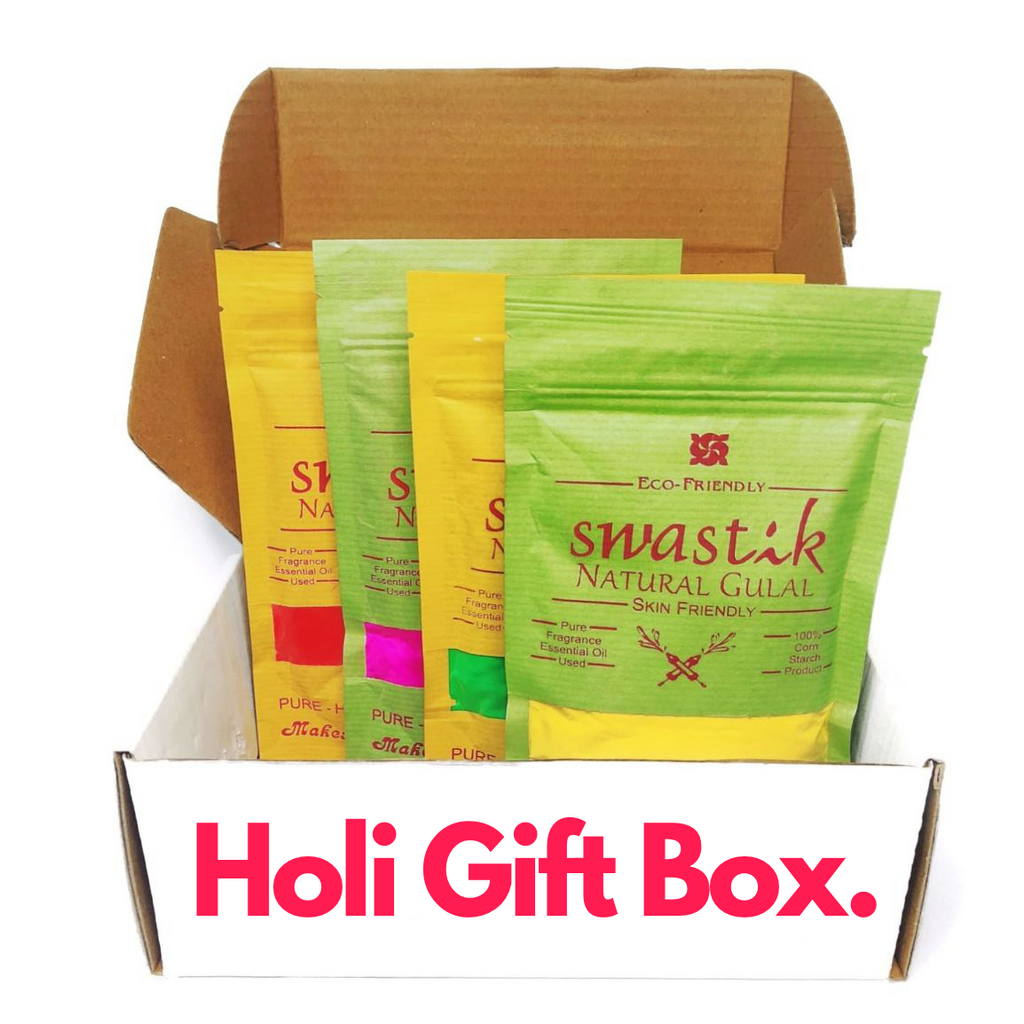 Organic Holi Gulaal - Exclusive Gift Hampers ( Pack Of 4 )