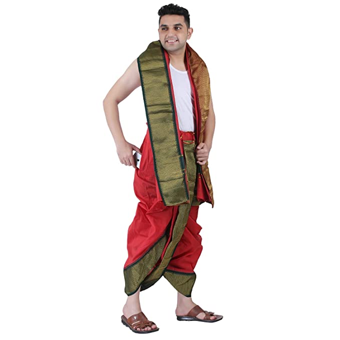 Mens Asha Silk Panjakejam Ready to wear dhoti towel set with pocket panjakejam dhoti with pocket readymade dhoti towel set one for all