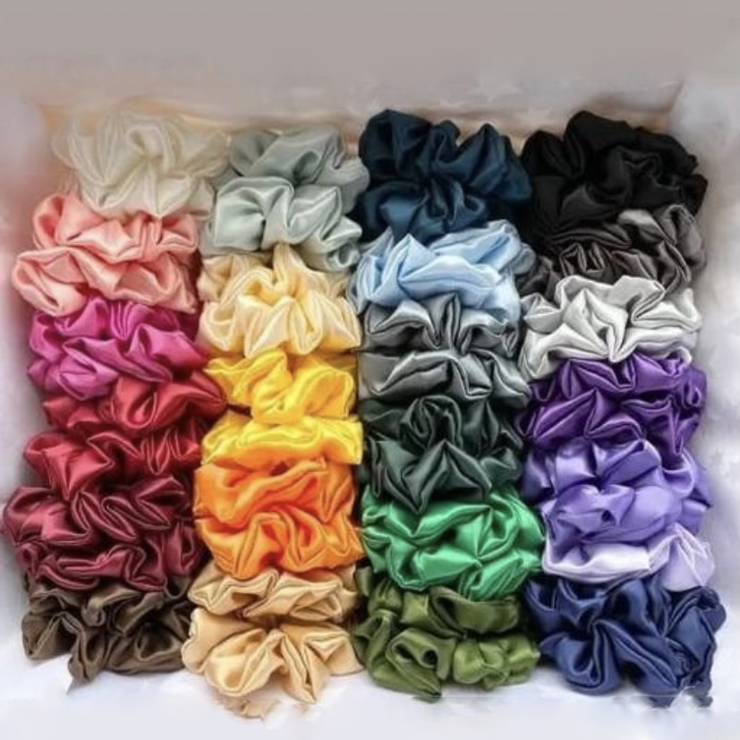 Multi Colour Hair Crunchies Pack of 12