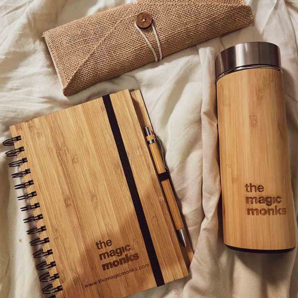 Custom Engraved Bamboo Corporate Gifting Set