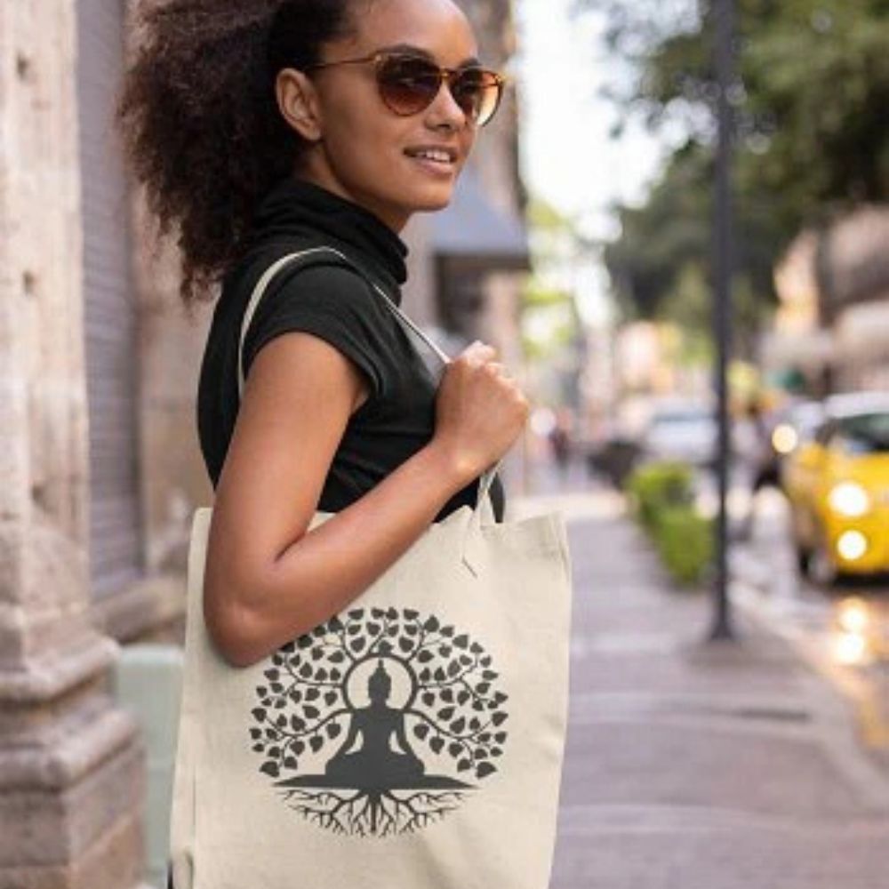 Serene Circle Tote bag