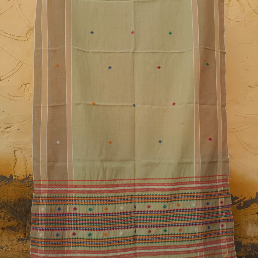 Tussar Saree with Madhubani Bride, Doli, and Kaahar Painting