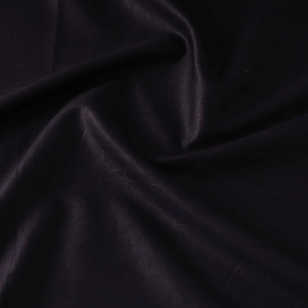 Soft Handloom Linen – Metallic Black