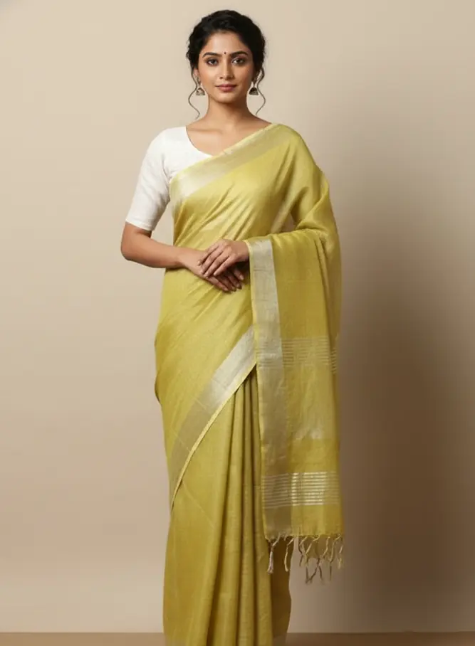 Suvarna Dhaara Handwoven Cotton Saree