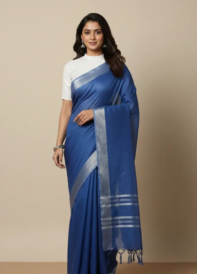 Neerja Dhaara Handwoven Cotton Saree