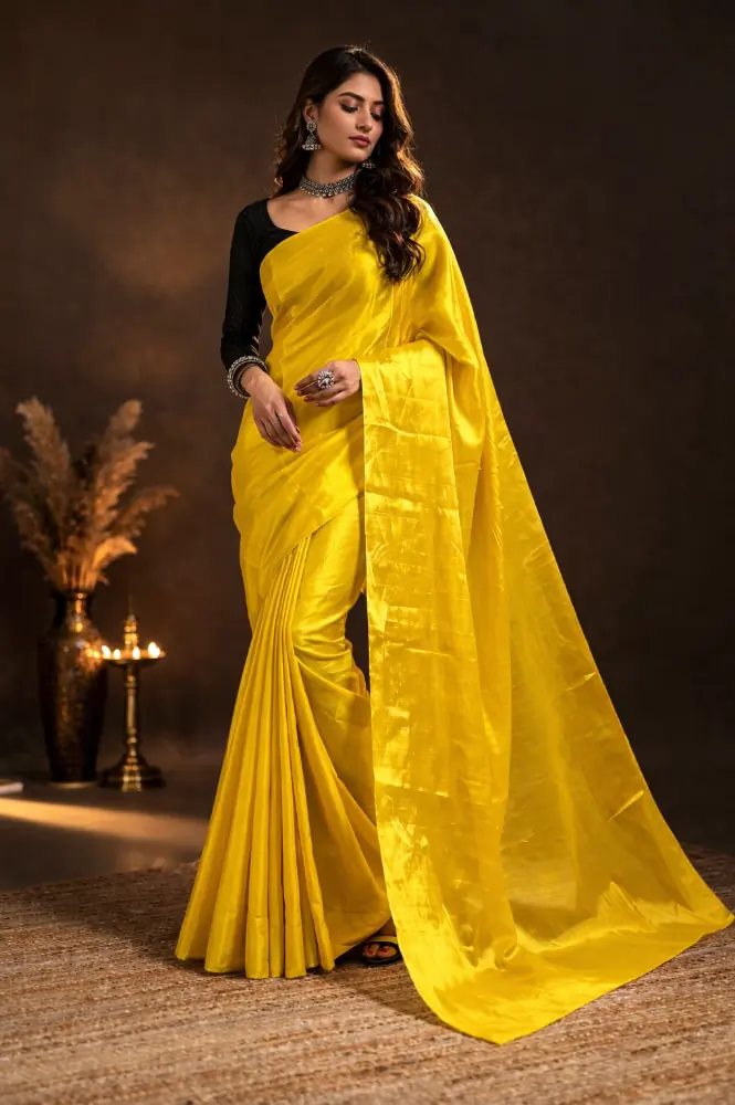 Surya Haldi Pure Tussar Silk Saree