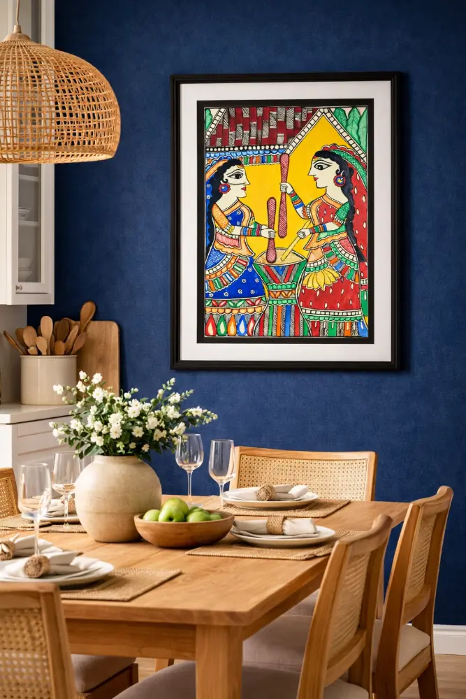 Mithila Women Ritual Madhubani Painting