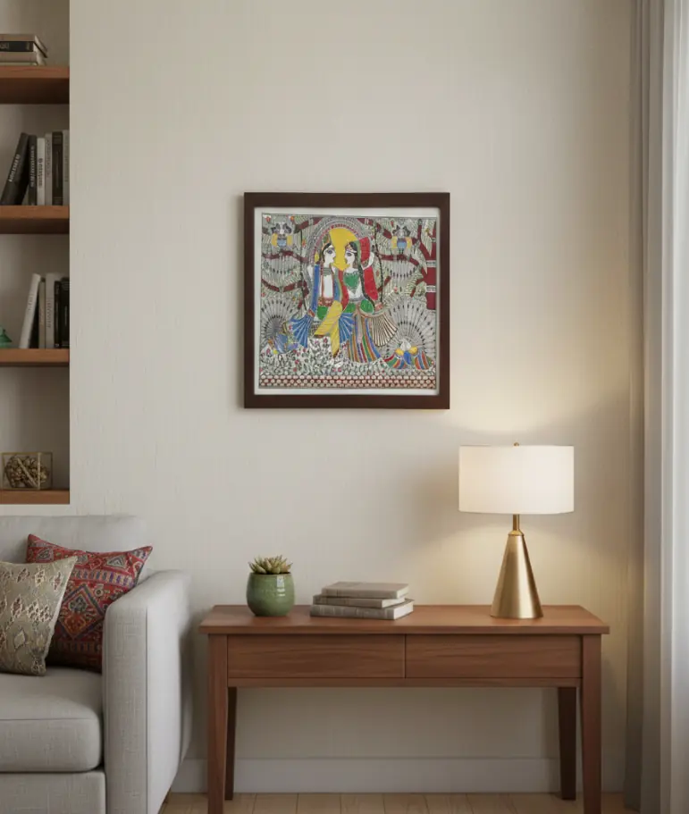 Madhubani Painting Mayur Milan