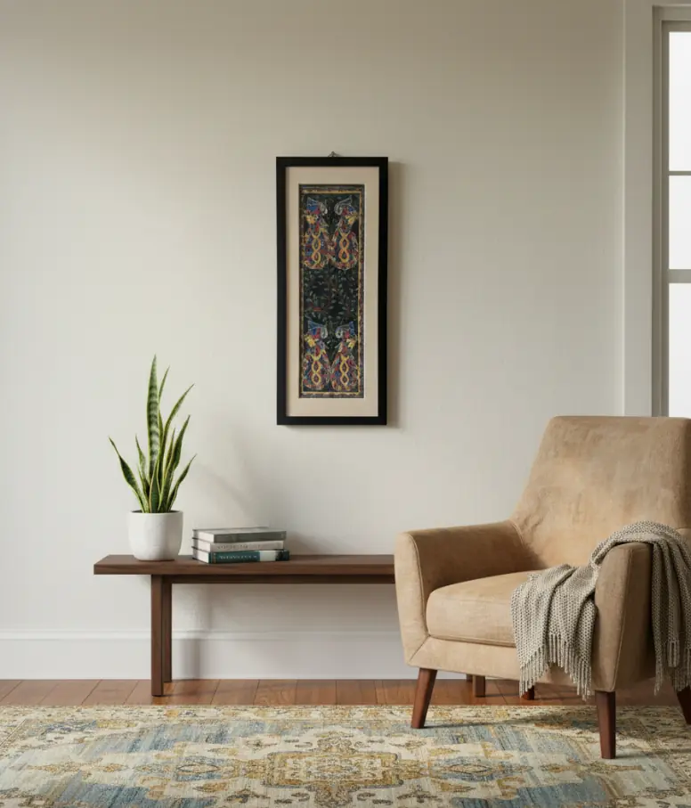 Madhubani Painting Night Bloom of the Tree of Life