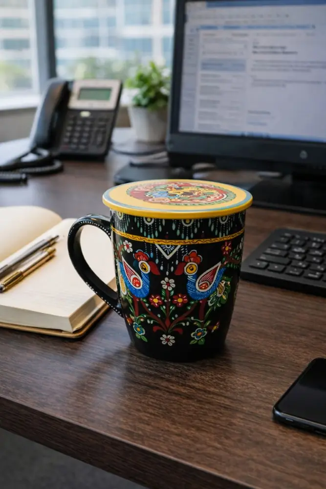 Buy Tikuli Art Cup With Coaster