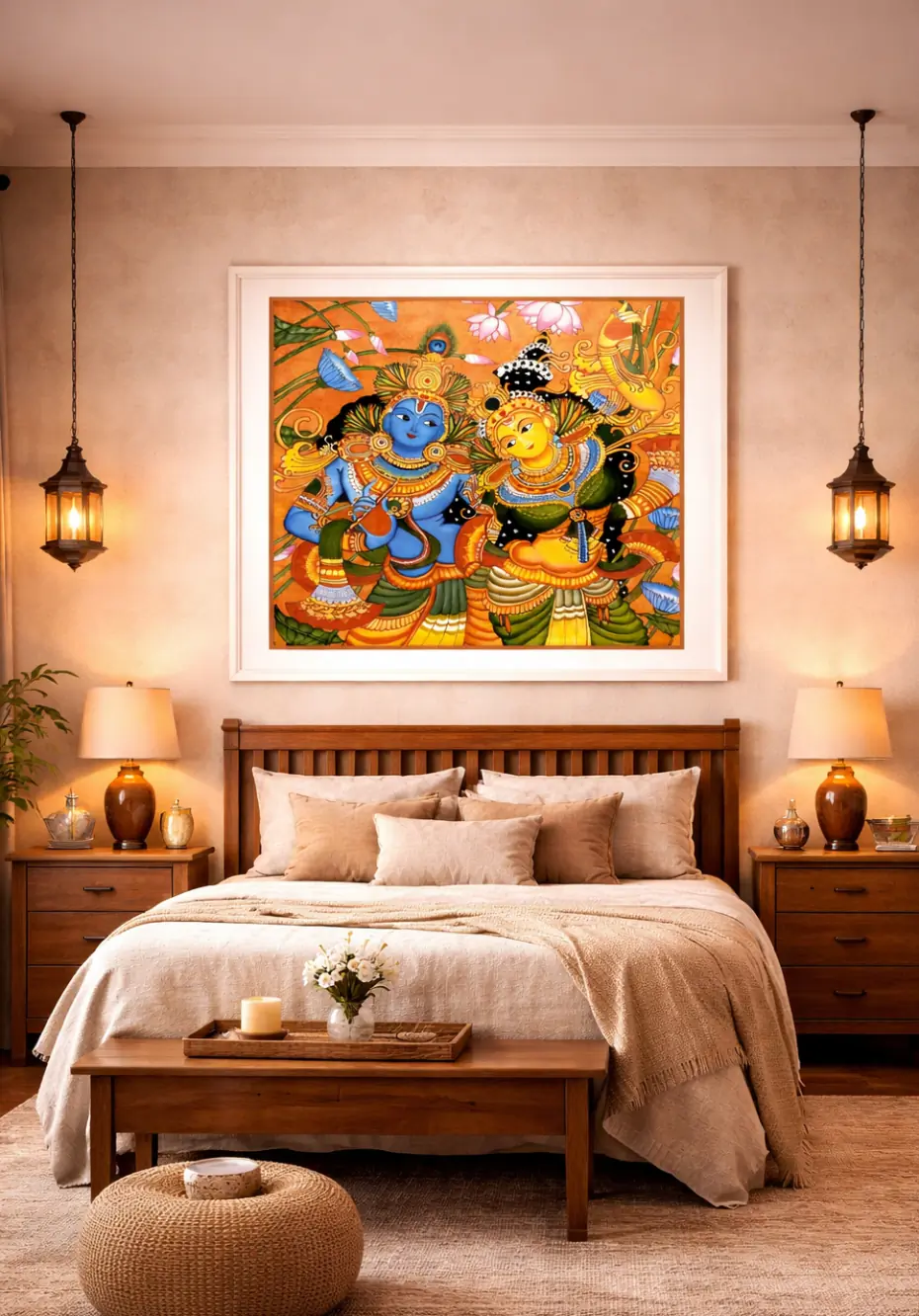 Divine Harmony Acrylic Handcrafted Painting