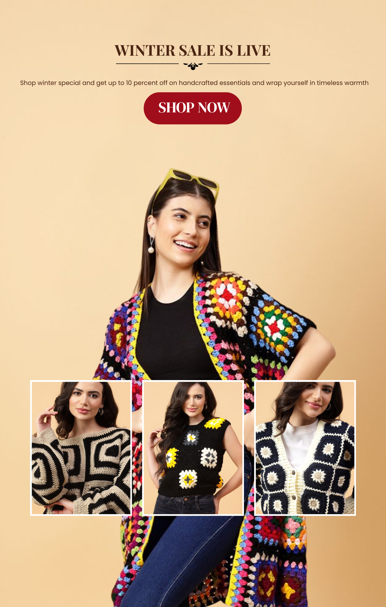 Weave Hand Mobile Banner