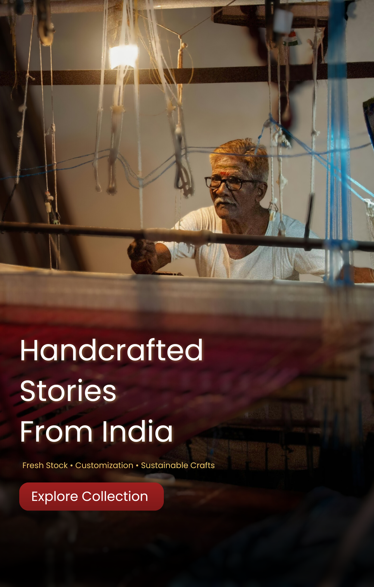 Weave Hand Mobile Banner