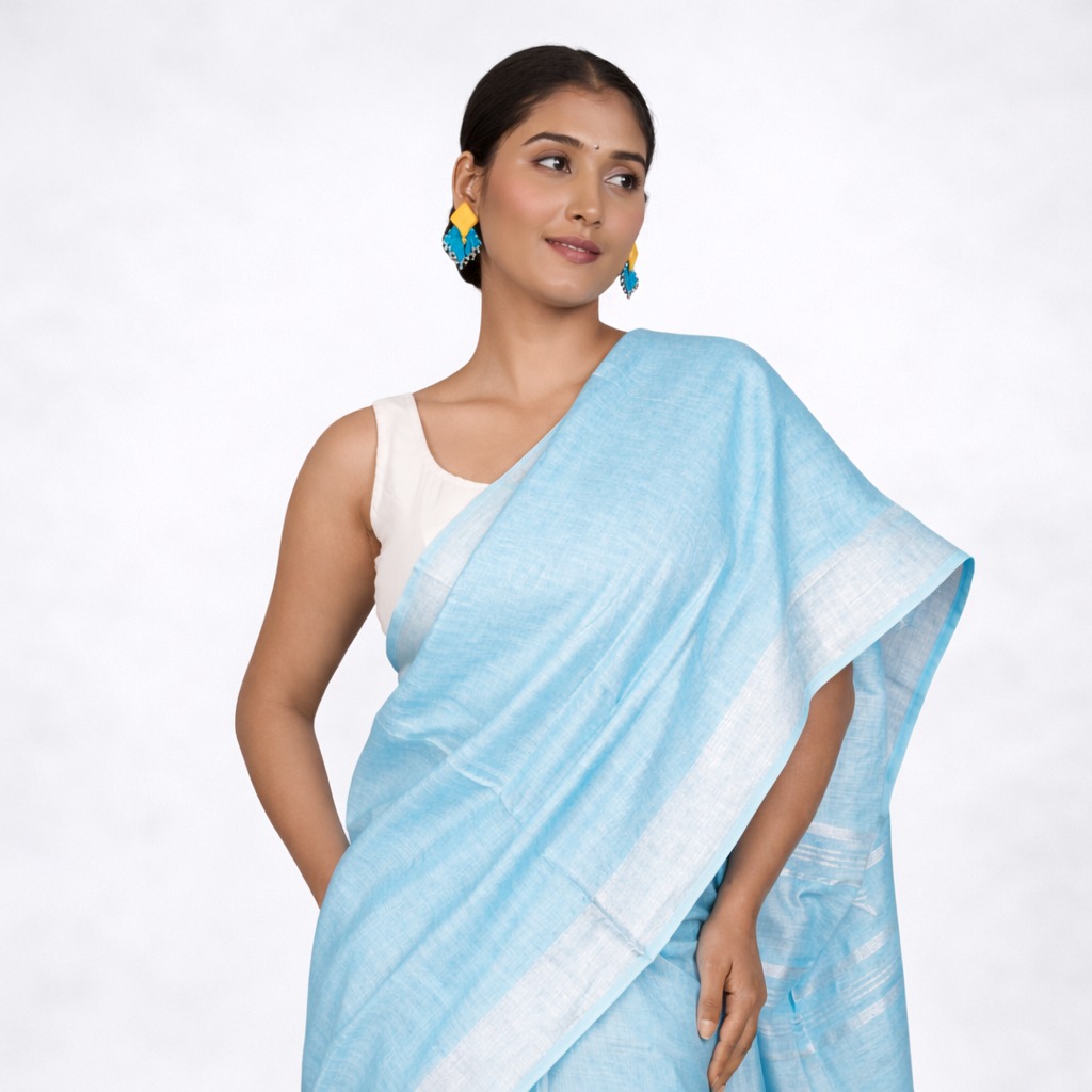 Linen Saree